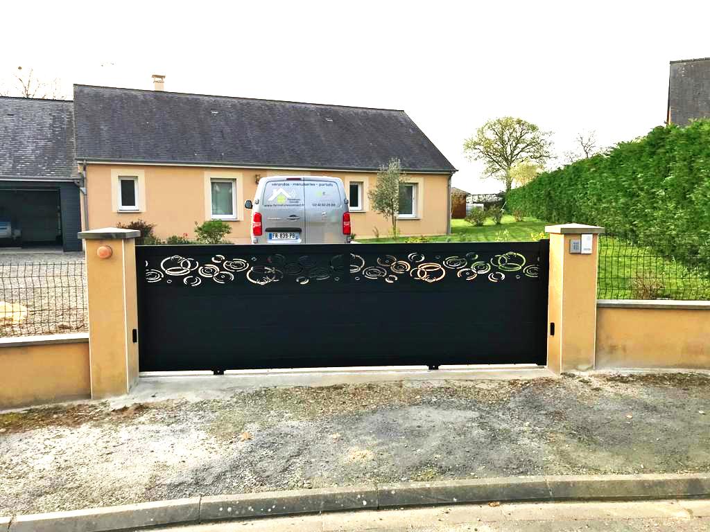 Fermetures Connect PORTE ENTREE Ferrmeturesconnectportailcoulissanttoledecor