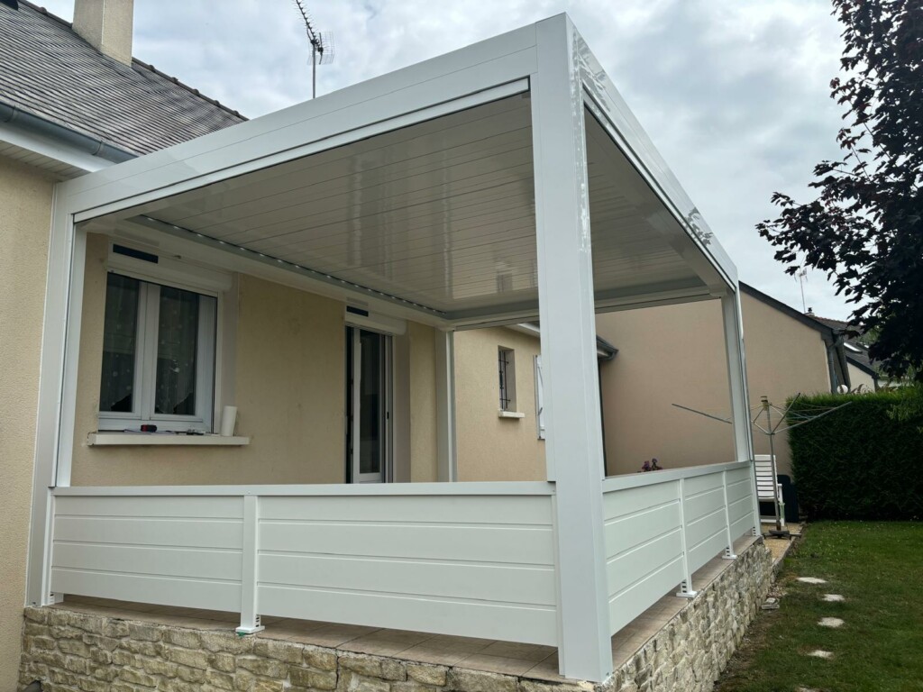 Fermetures Connect PORTE ENTREE Pergolaalublancfermeturesconnect